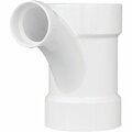 Charlotte Pipe And Foundry 4 In. X 4 In. X 2 In. Reducing Tee-Wye PVC Tee PVC 00502  1600HA
